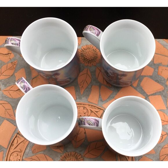 Christl Vogl Fairy Coffee Mug Tea Cup Set Of 4 Valerie Pfeiffer Fantasy Mythical - Picture 2 of 4